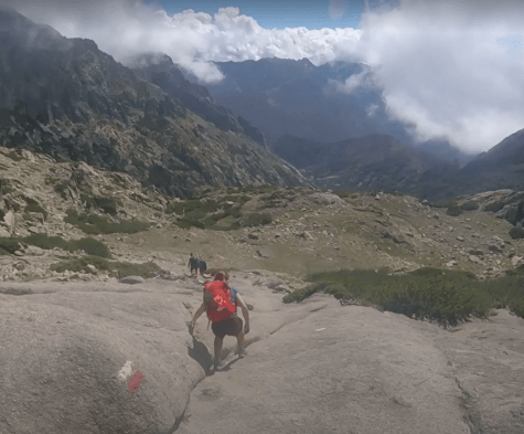 Rocky descent to Bavella