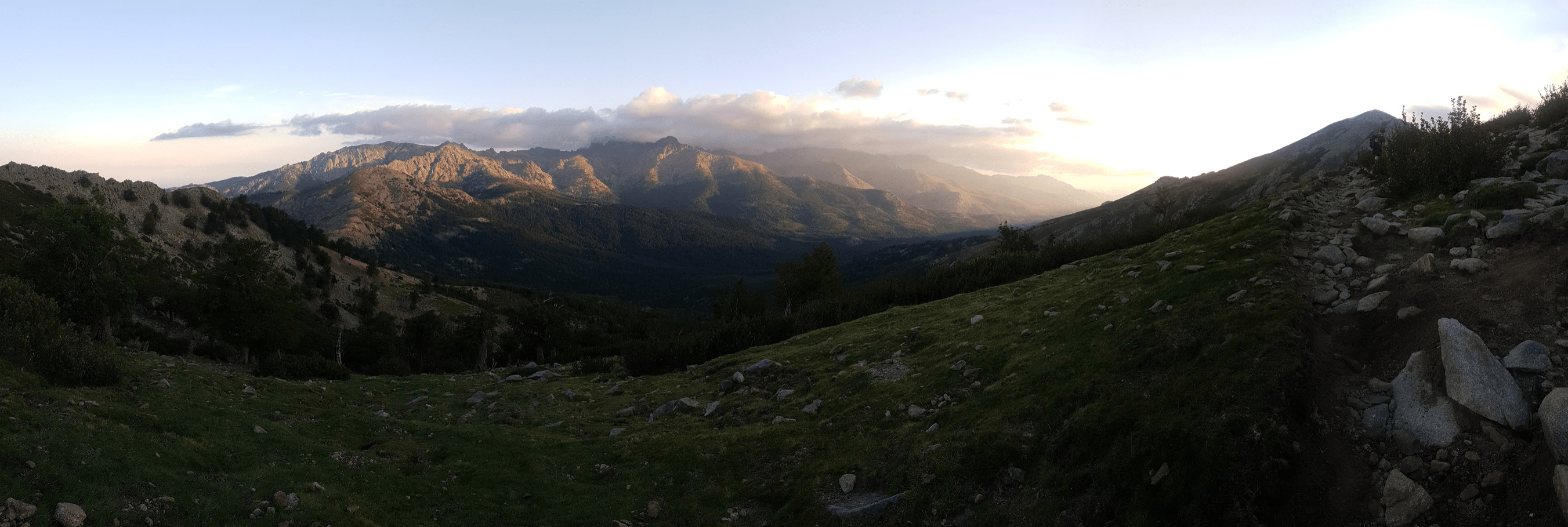 View from camp Pietra Piano