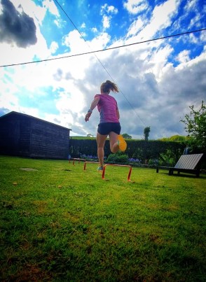 Me doing Running Drills