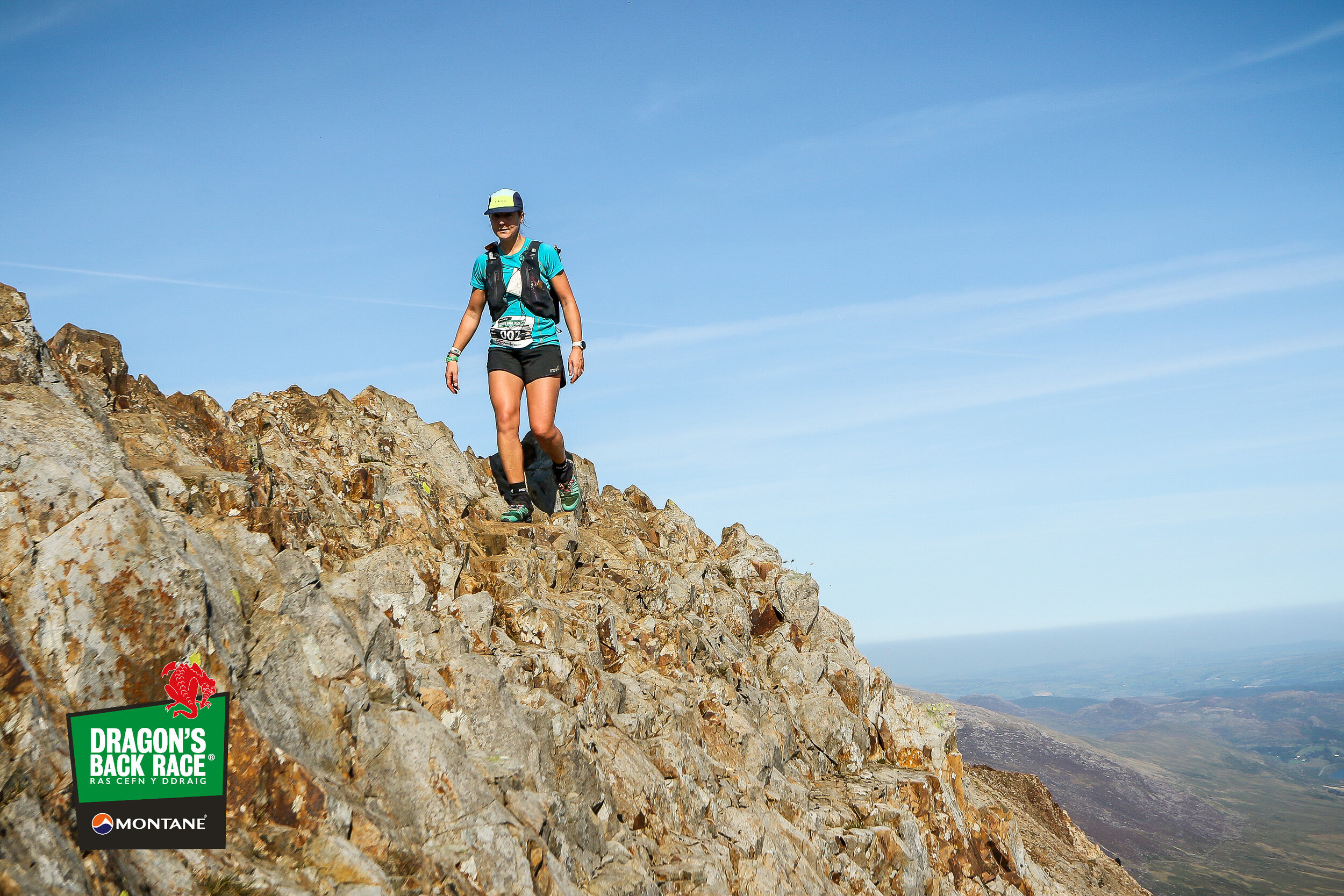Cat on Crib Goch during day one of the Montane Dragon’s Back Race® ©Bib Number Photography